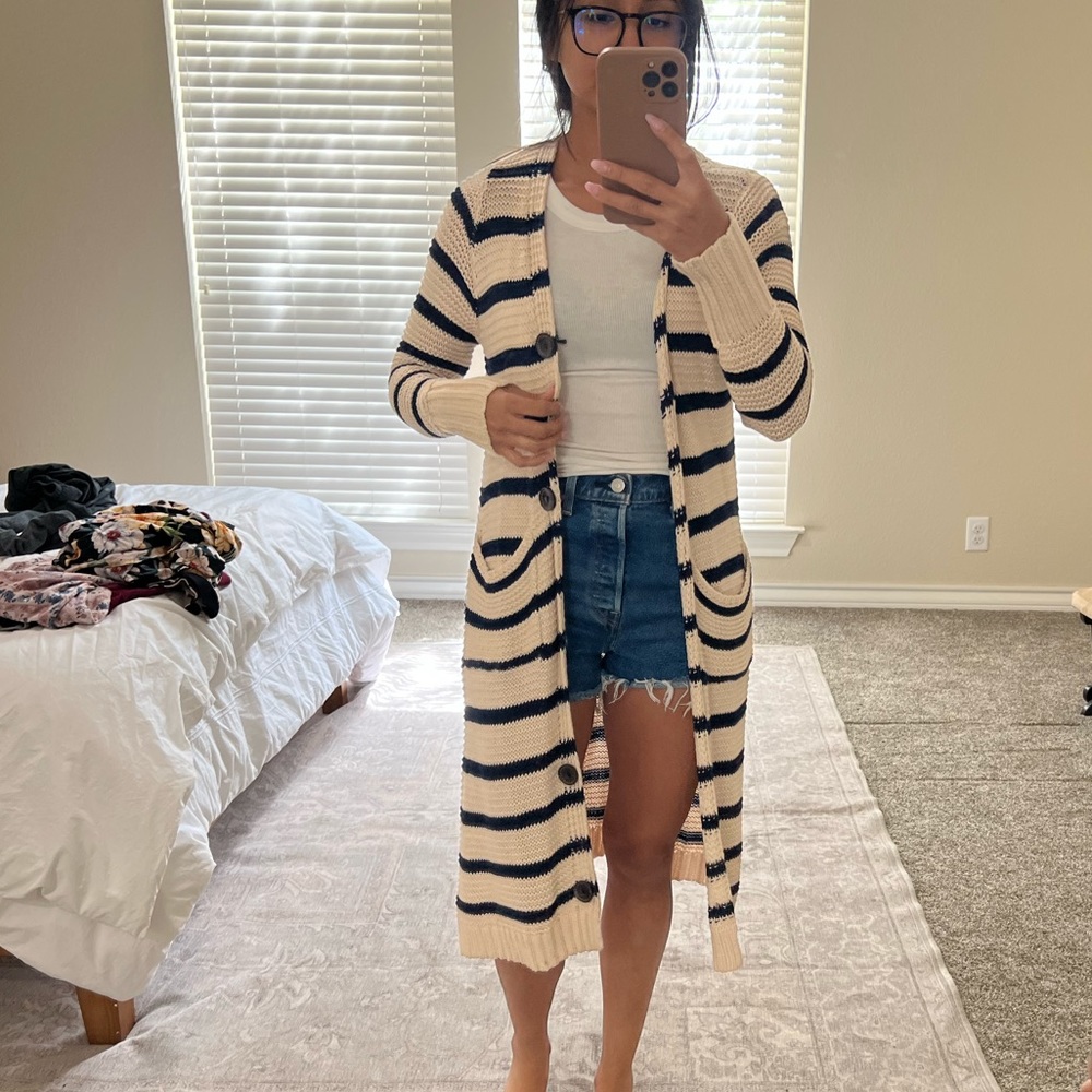 Striped cardigan